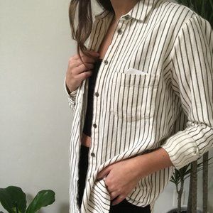Madewell Flannel Sunday Shirt Creeland Stripe